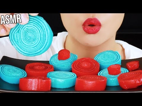 ASMR JELLO ROLL-UPS 젤로롤 먹방 Eating Sounds Mukbang