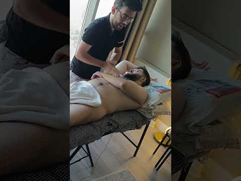 CHEST,ARM AND ABDOMINAL VERY RELAXING TURKISH MASSAGE #satisfying #relaxing #asmr #shorts