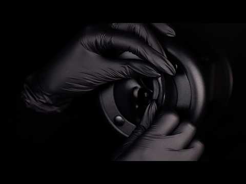 ASMR | ALL BLACK ear inspection for a dark screen (with crinkly glove sounds)