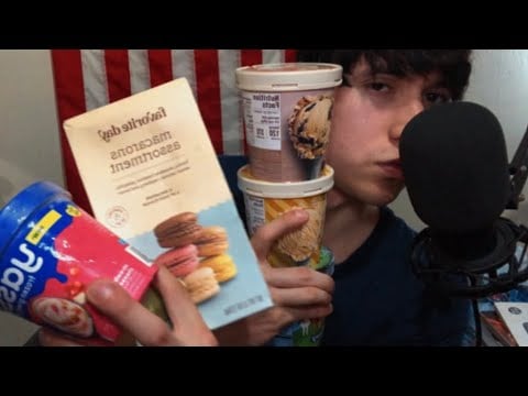 ASMR | Male Friend Eating Ice Cream With You Before Bed 🌌💤⁠