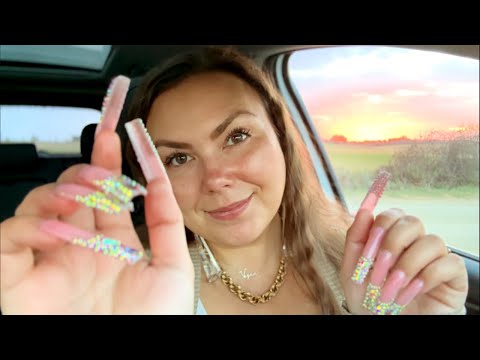 asmr during sunrise 🌅❤️‍🔥 (xxl nail sounds, whispers, so many tingles)