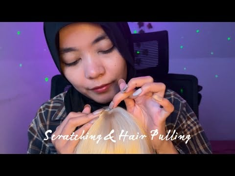 ASMR Wig Scratching & Hair Pulling Make You Fall Asleep Fast 😴