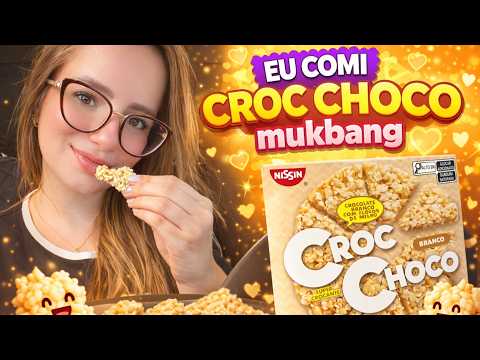 MUKBANG COMENDO CROC CHOCO de chocolate branco #asmr