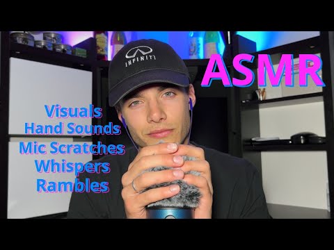💤 ASMR Hand Sounds, Visuals, Whispers, and Rambles for SLEEP 💤