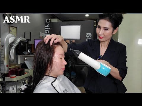 Korean Swift ASMR: Fast-Paced Hair Styling for Dynamic Relaxation and Calm 💇‍♀️💨