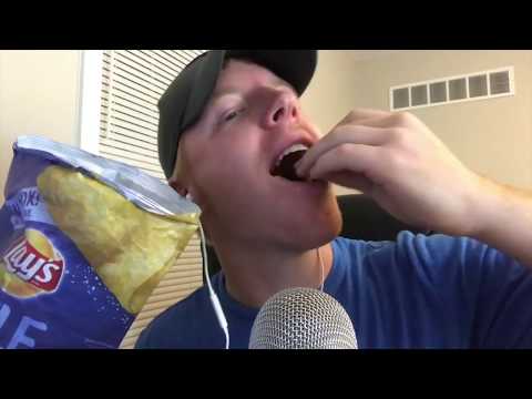 ASMR chewing crunchy chips