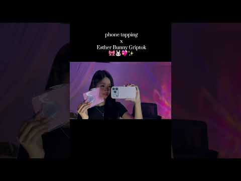 phone tapping 📱🐰🎀💖 #asmr