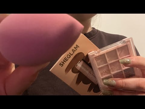 ASMR doing your date night makeup💕 no talking & lots of personal attention, visual tingles 