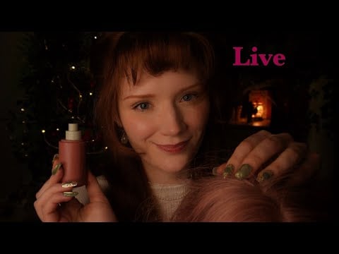 ASMR💆‍♂Clicky Mouth Sounds Face Tracing KISSES😘 Spit painting,Jellyfish,Hair playing Wig✨