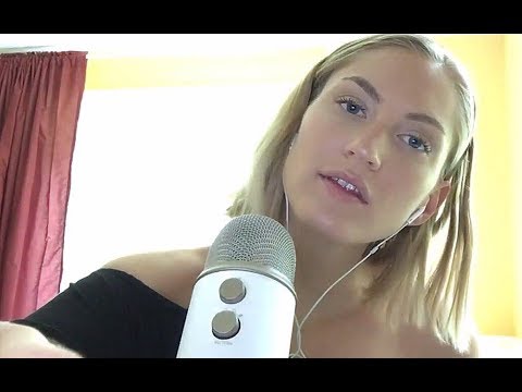 ASMR Quickie | Face Brushing, Hand Sounds, Repetitive Words