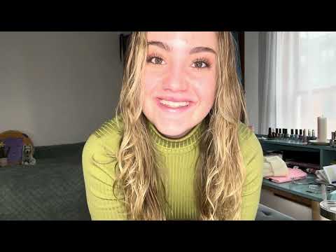 ASMR positive affirmations & makeup routine (grwm and i tell you how beautiful you are💓)
