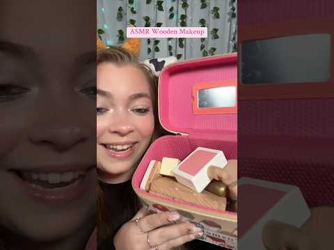 ASMR Wooden Makeup PART 1 #asmr #shorts #asmrmakeup