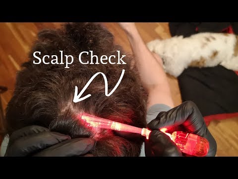 ASMR Real Person Scalp Check / Scalp Inspection, No Talking