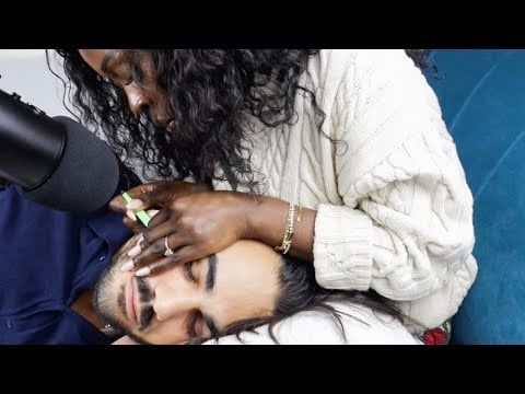ASMR | Most INSANE pleasurable face picking him to sleep 😴 