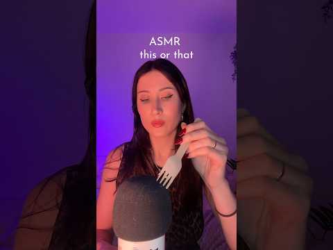 ASMR this or that?!? #asmrsounds #asmr #thisorthat