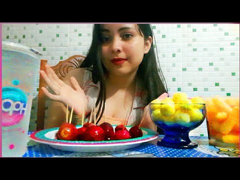 ASMR MUKBANG Fruta e salgadinho