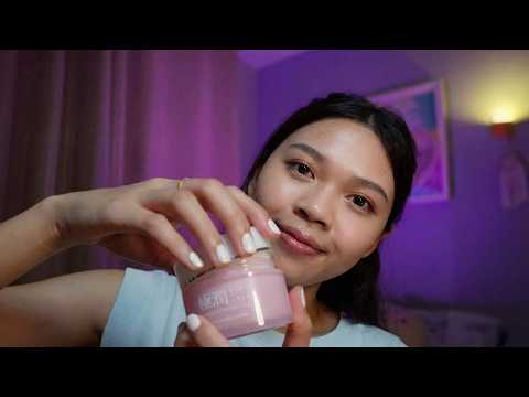 ASMR Thai | Doing Your Sunny Skincare Routine ☀️⛱️💦 @yesstyle Unboxing