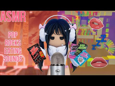 ROBLOX ASMR - Eating Pop Rock Candy 🍬💗 INTENSE Tingles!! (NO TALKING)