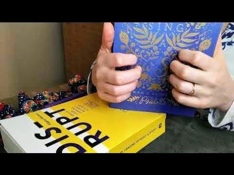 asmr {GENTLE BOOK TAPPING/SCRATCHING/TRACING} - no talking