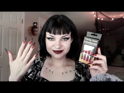 ASMR | Applying Vanity Bae Press-On Nails 💅🏻