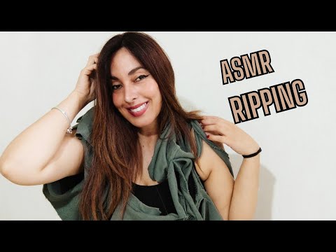 ASMR RIPPING AN OLD AND SWEATSHIRT - PULLOVER