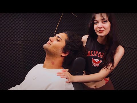 ASMR🌙SLEEP MASSAGE On Chair | Neck Crack, Head Massage