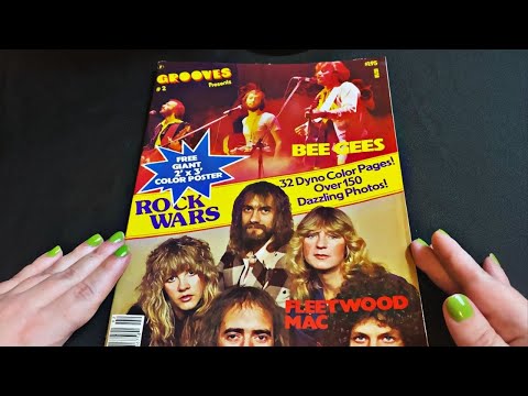 1970’s Groove Magazine Look-Through ..Featuring Fleetwood Mac 🎸🥁Slow Spoken ASMR