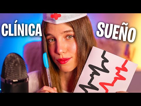 ASMR CLÍNICA DEL SUEÑO 🩺🌙 ROLEPLAY DOCTORA EN ESPAÑOL PARA DORMIR PROFUNDAMENTE ✨