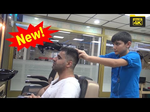 ASMR YOUNG TURKISH BARBER MASSAGE = head,back,arm,ear,sleep,face massage= kafa,sırt,kol,yüz masajı