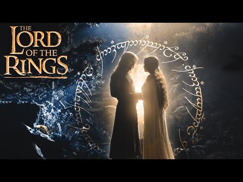 Aragorn & Arwen ◎ Rivendell Romantic Night ◎ The Lord Of The Rings Ambience ASMR Forest River Bridge