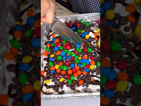 Secretly making a little sweet treat at midnight be like… #food #eating #mukbang #dessert