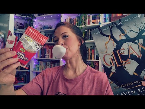 ASMR- Gum Chewing, Bubble Blowing w/ Gum Fries 🍟 Plus Inaudible Book Reading 📖