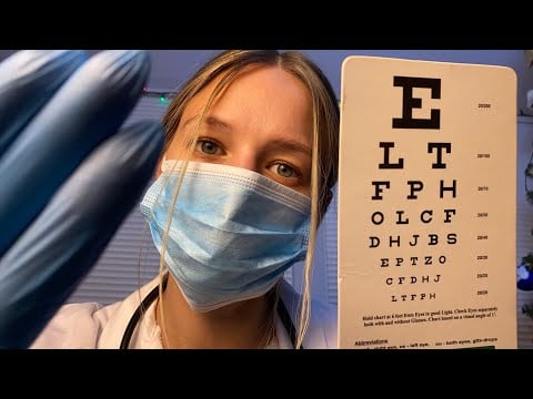 ASMR Full Medical Check-Up Exam | POV Doctor Visit | Ear, Eyes, Vitals, Reflexes. Personal Attention