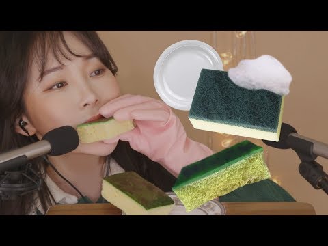 ASMR 설거지 제대로 하는 방법😋Edible Dish Sponge😋Kitchen Prank 食用皿スポンジ  食用海绵