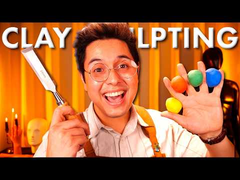 Relaxing Clay Face Sculpting Experience | ASMR Roleplay & Personal Attention