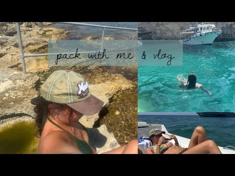 ASMR prep w me & vacation vlog (malta)
