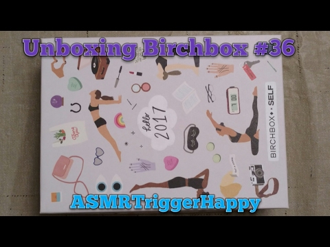 Unboxing Birchbox #36 (ASMR) (Binaural)