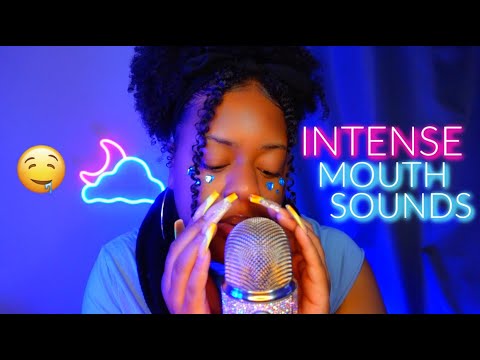 ASMR | INTENSE MOUTH SOUNDS FOR SLEEP 💗🤤✨(CRISP AT 100% SENSITIVITY ✨)