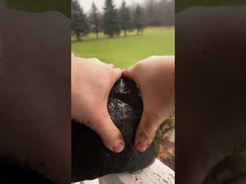 ASMR | Giving A Rock A Massage In The Rain #asmr