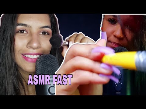 ASMR PINCEL NA TELA E MOUTH SOUNDS SUPER AGRESSIVO / colab @carotinhasASMR