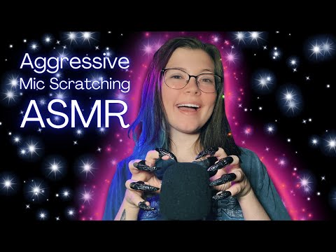 ASMR Aggressive Foam Mic Scratching With Metal Claws