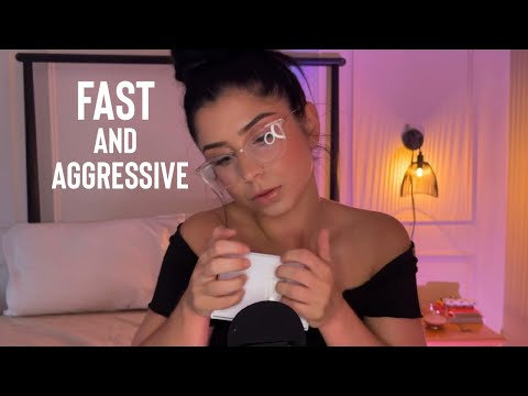 99.9% of you will get tingles, to this SUPER FAST and Aggressive ASMR.