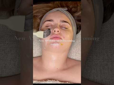 ASMR Real Person Facial coming tonight - for sleep and Relaxation 🌙 #relaxation #asmr #facial