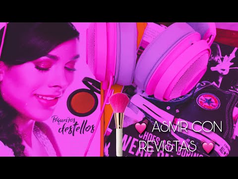 Hojeando + maquillando revistas | Triggers relajantes 💓 | Andrea ASMR 🦋