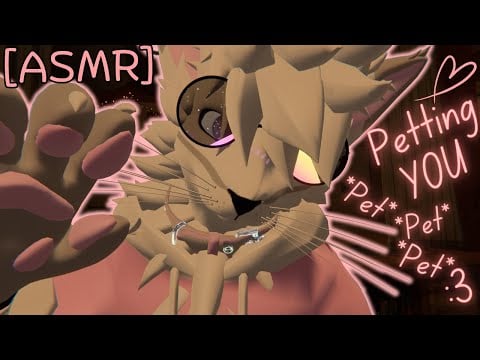 [Furry ASMR] Shy fluff gives you pets to sleep :3 [Sleep-aid] [Soft-spoken] [Visual Triggers]