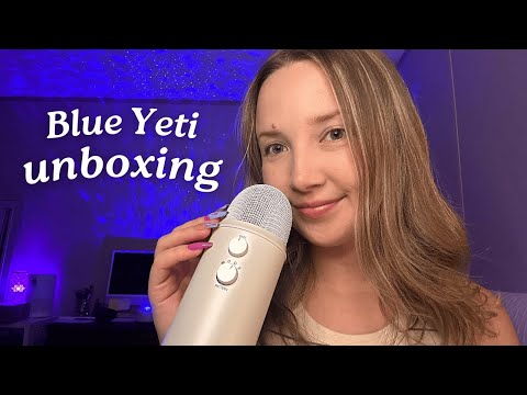 ASMR| Blue Yeti Unboxing & Mic Test w/ LONG NAILS✨🎙️