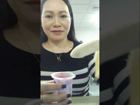 BANANA WITH YOGURT#shortsfeed #mukbang #viralshort #banana #fruit #everyone #slurpingsounds
