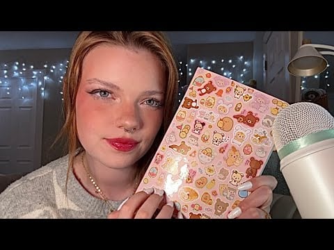 ASMR Cute Stationary Haul 💌 | Tapping, Scratching, Whisper Rambles + Plastic Sounds