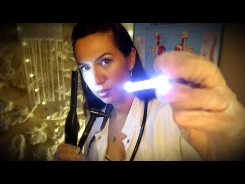 💤ASMR MEDICAL RELAX - TEST DE TES SENS - relaxing cranial nerve exam -