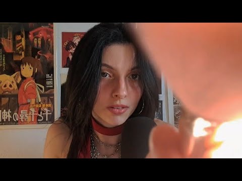 Brush your face and the mic ASMR